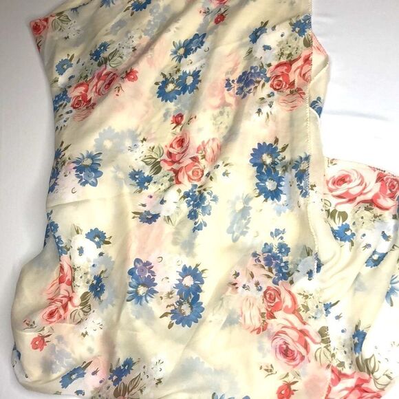 Set of 2 Wraps: Floral Scarf, Pashmina Style Shawl, Turquoise Blue - Picture 9 of 11